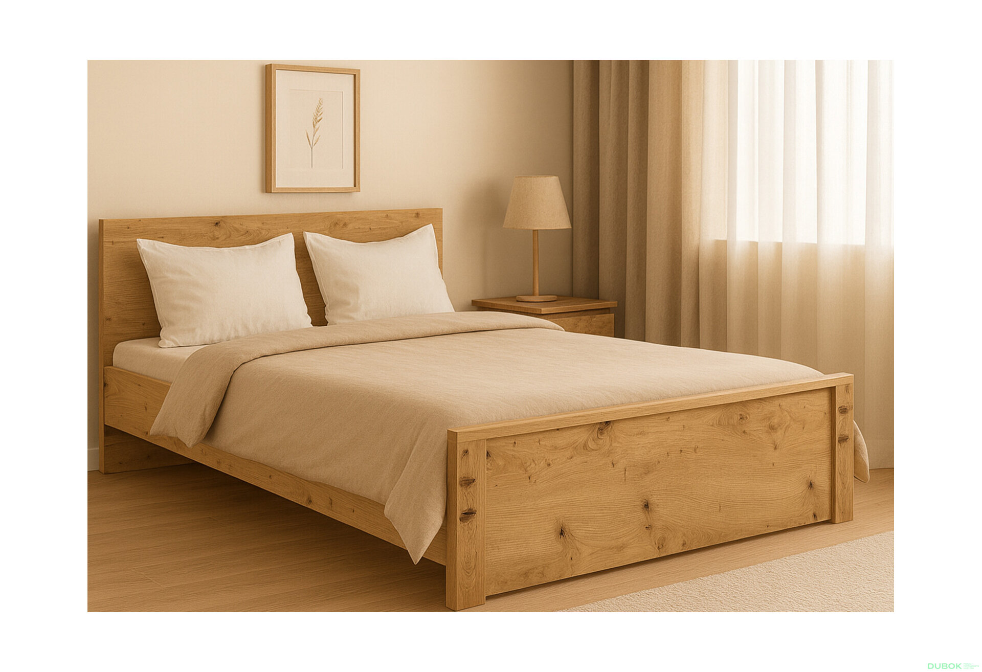 Fotografia 2 - Posteľ 140x200 dub artisan Ayson
