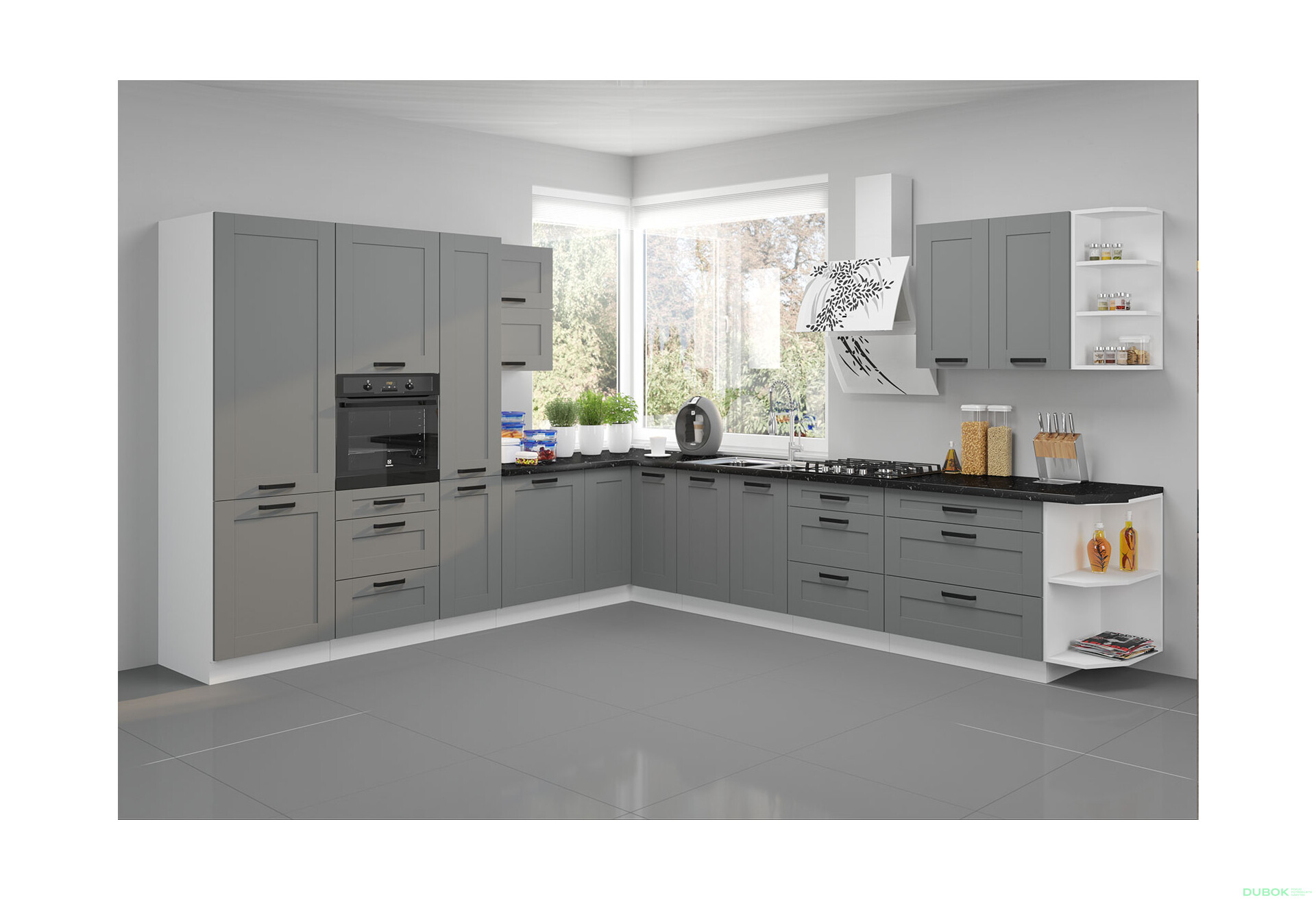 Fotografia 2 - Modulárna kuchyňa Luna biely / dust grey