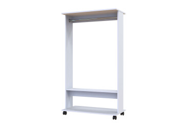 Garderóbny stojan s tyčou D2 85 cm Biela
