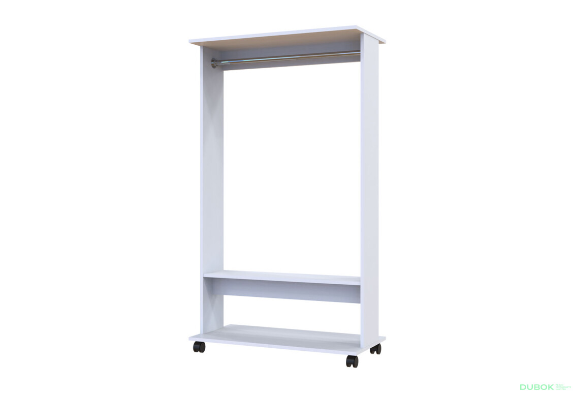 Garderóbny stojan s tyčou D2 85 cm Biela