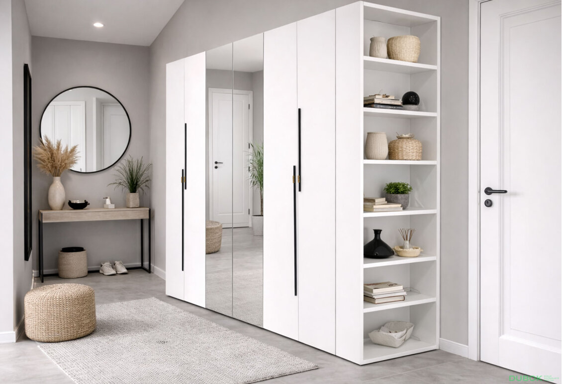 Fotografia 2 - Skriňa 6D 260 cm so zrkadlom nymphaea alba Space