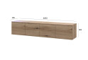 TV stolík Levía dub evoke 4dv 160x35x33 - Fotografia 6 Fotografia 6 - TV stolík Levía dub evoke 4dv 160x35x33