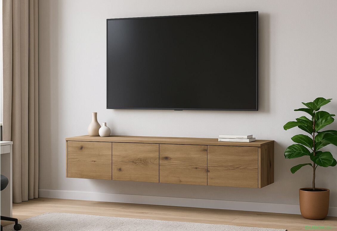 Fotografia 6 - TV stolík Levía dub evoke 4dv 160x35x33