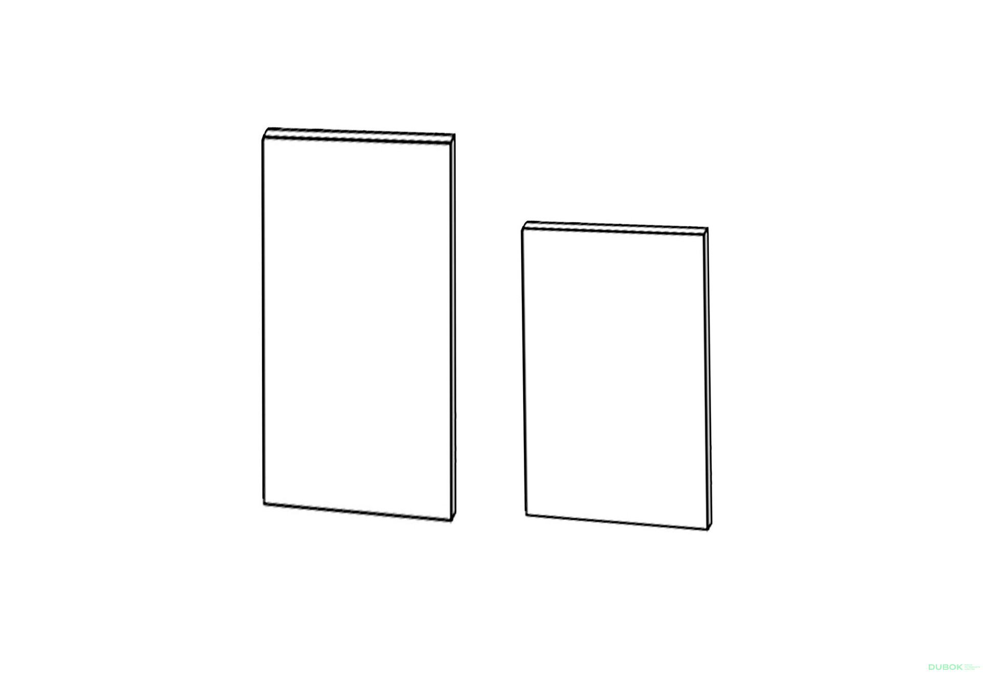 Fasáda Skriňa 60P PRAVÁ 2320mm Millenium - Fotografia 1 Fotografia 1 - Fasáda Skriňa 60P PRAVÁ 2320mm Millenium