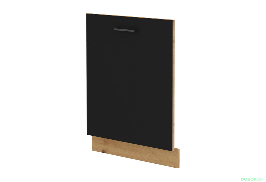 ZM 713x596 dvierka dub artisan / čierny mat Modena