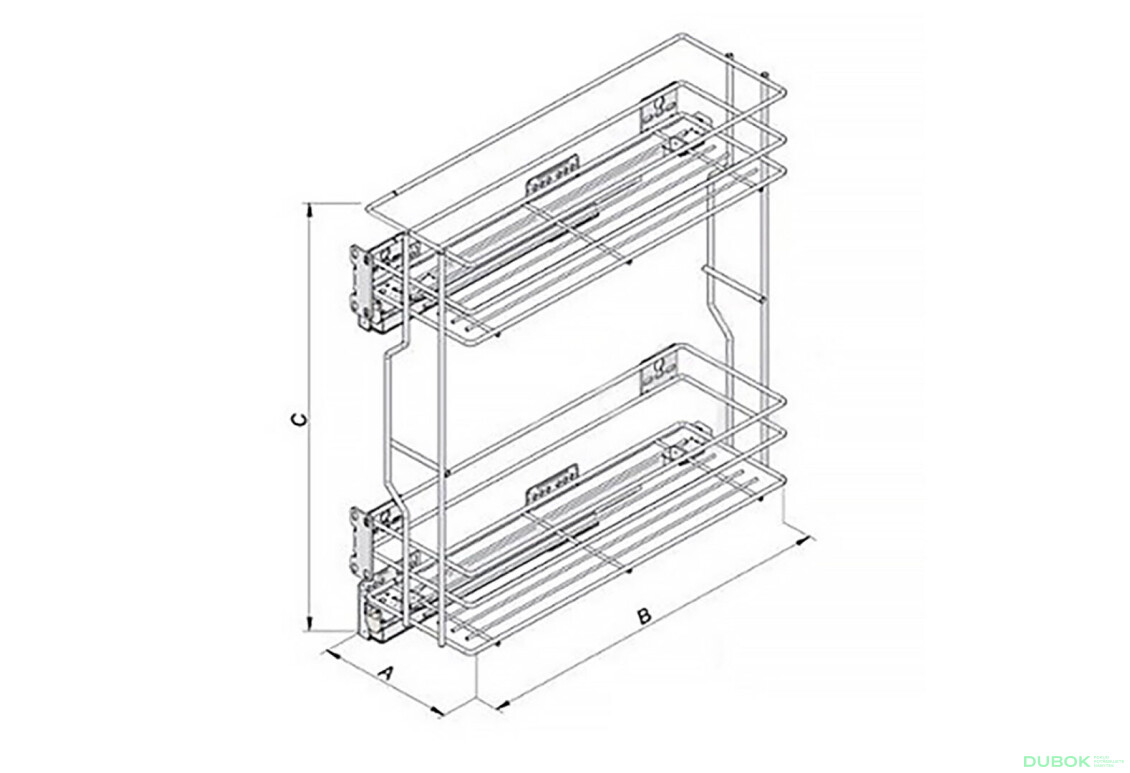 Cargo chrom. 300 mm REJS