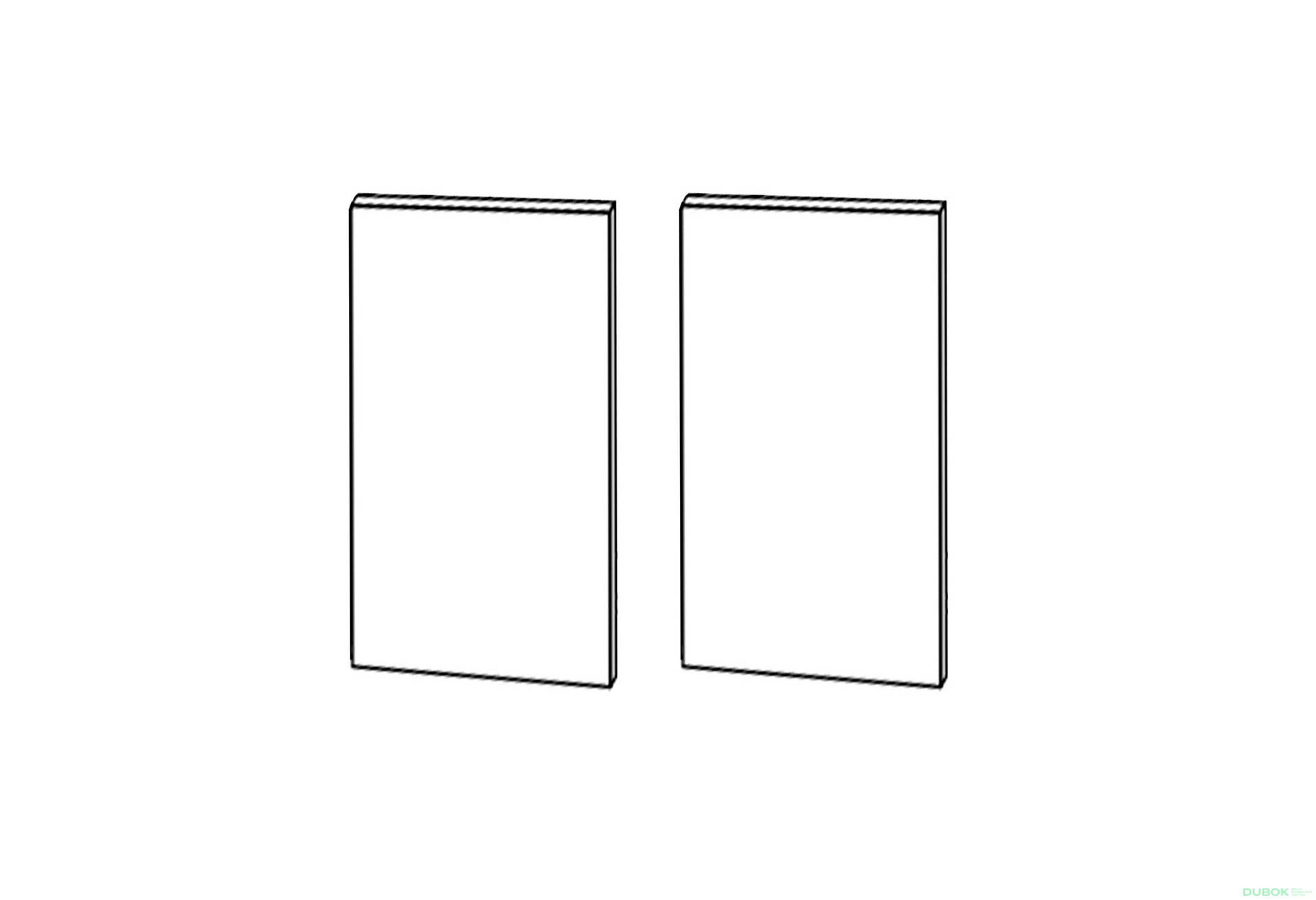 Fotografia 1 - Fasáda 80VS Sušák 2dv 720mm Vintage Pro Blum+GTV