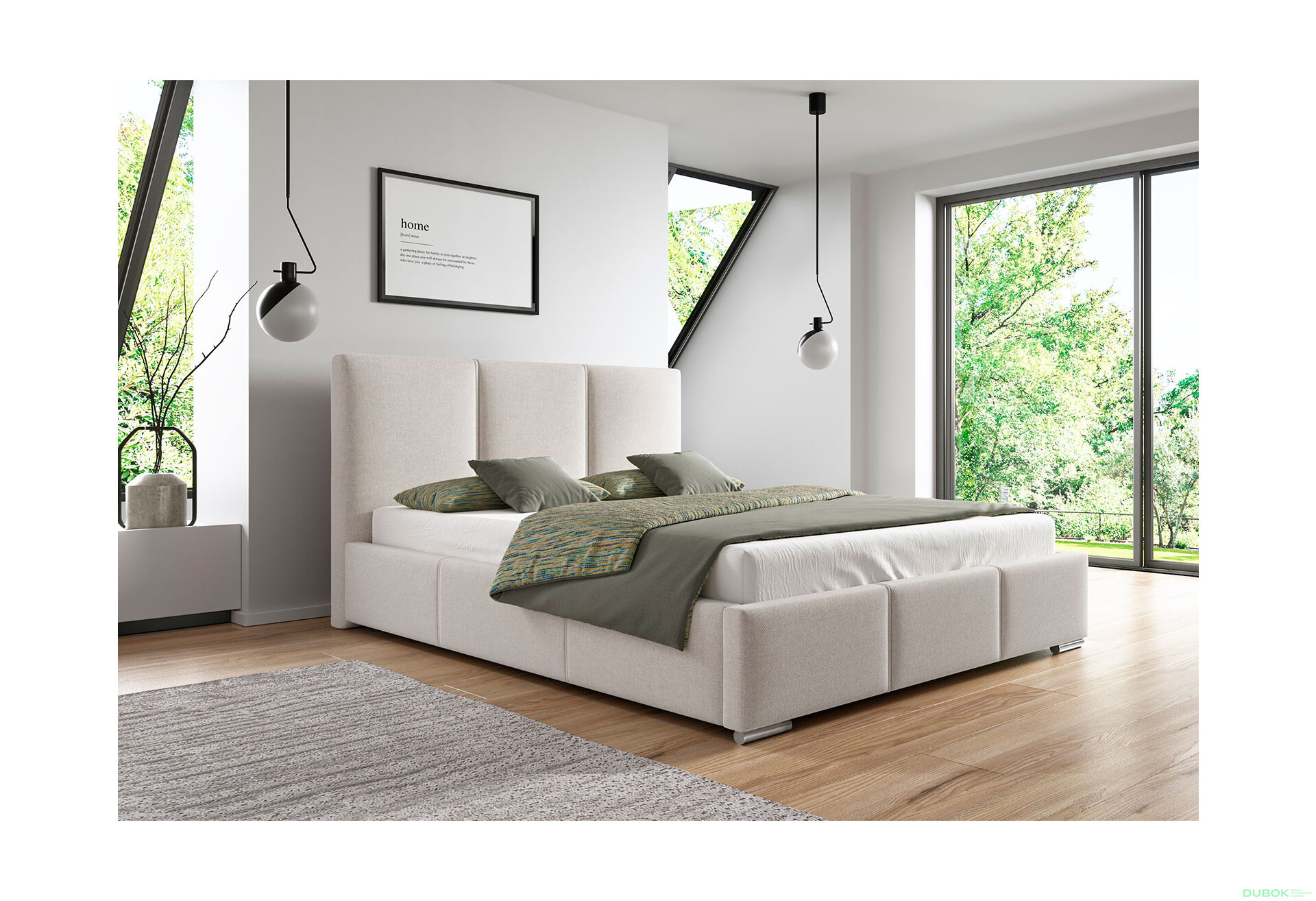 Posteľ Parma 180x200 Solid 03 Davis Chróm F4 - Fotografia 3 Fotografia 3 - Posteľ Parma 180x200 Solid 03 Davis Chróm F4