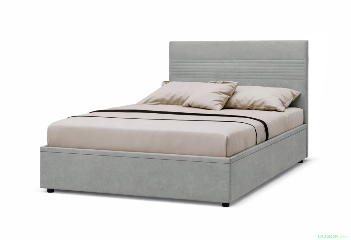 Fotografia 1 - Posteľ Fro Line 160x200 s roštom, úložným priestorom Mono 246, sivá