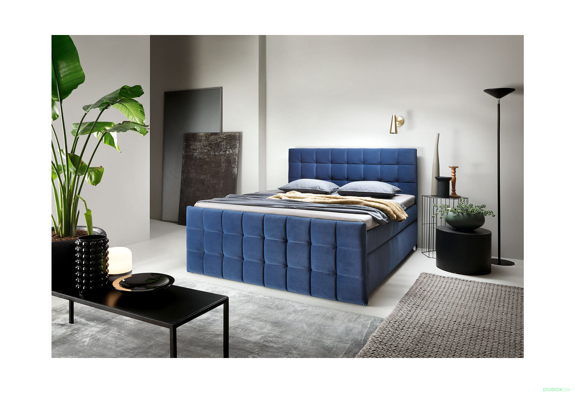 Fotografia 3 - Posteľ Imperia 180x200 s roštom Matt Velvet 79 Davis, Soft-Top 9 cm