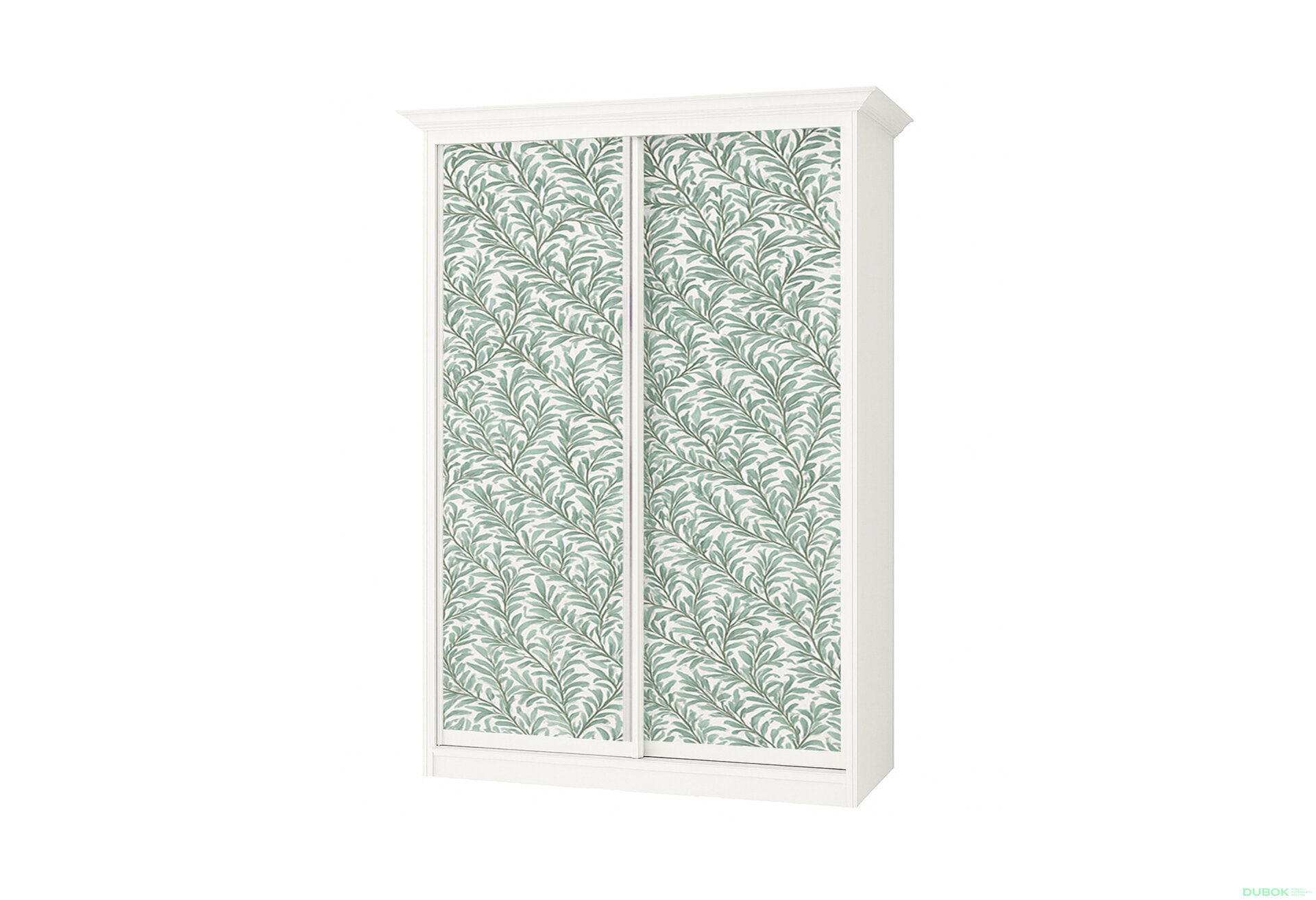 Fotografia 1 - Skriňa Rim-Veneziano 2D 1,8 m biela s rímsou, fasádami Fototlač F2001 