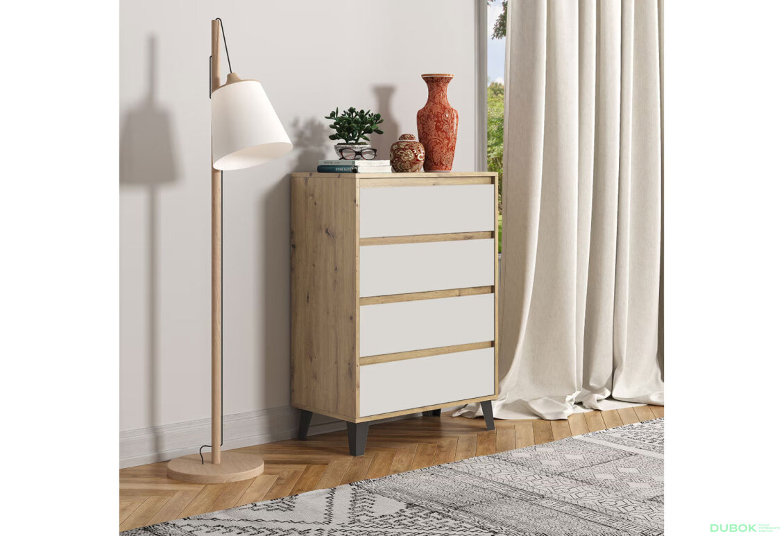 Fotografia 2 - Komoda Borg 4s/70 dub artisan / kašmír