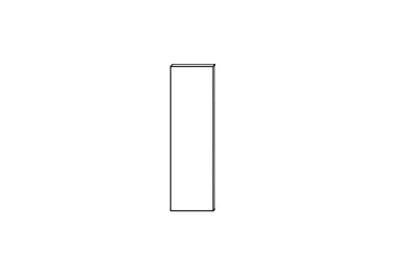 Fasáda 20V ĽAVÁ 1dverová 720mm Millenium
