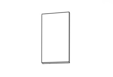 Fasáda 60V ĽAVÁ 1dverová Pod digestor teleskop 680mm Leo