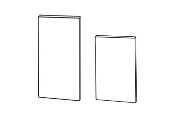 Fasáda Skriňa 60PХ Chladnička 2320mm Leo
