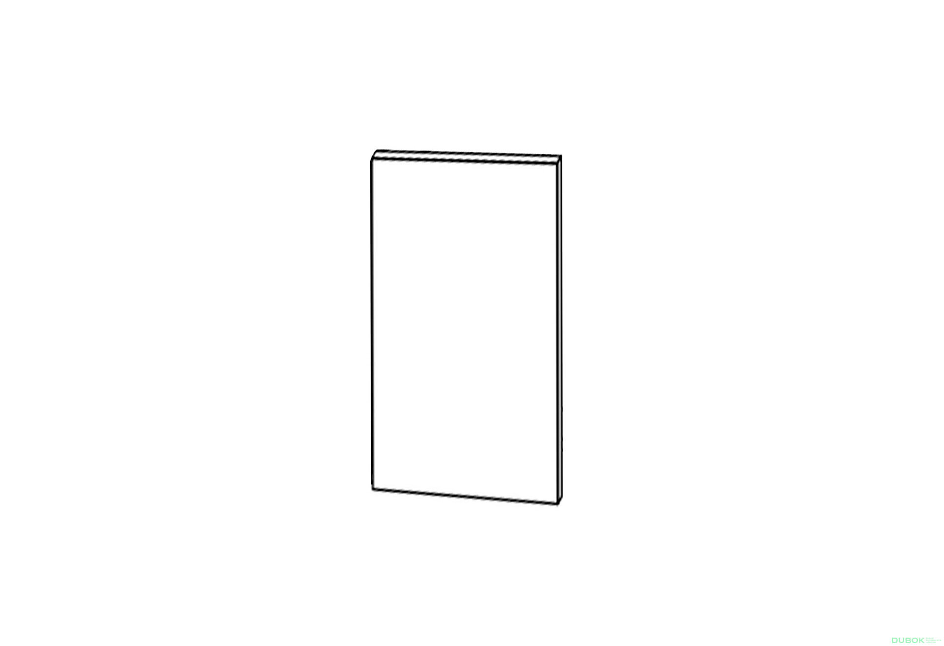 Fasáda Roh V 45° 1 dvere 600x600 900 mm Glori - Fotografia 1 Fotografia 1 - Fasáda Roh V 45° 1 dvere 600x600 900 mm Glori