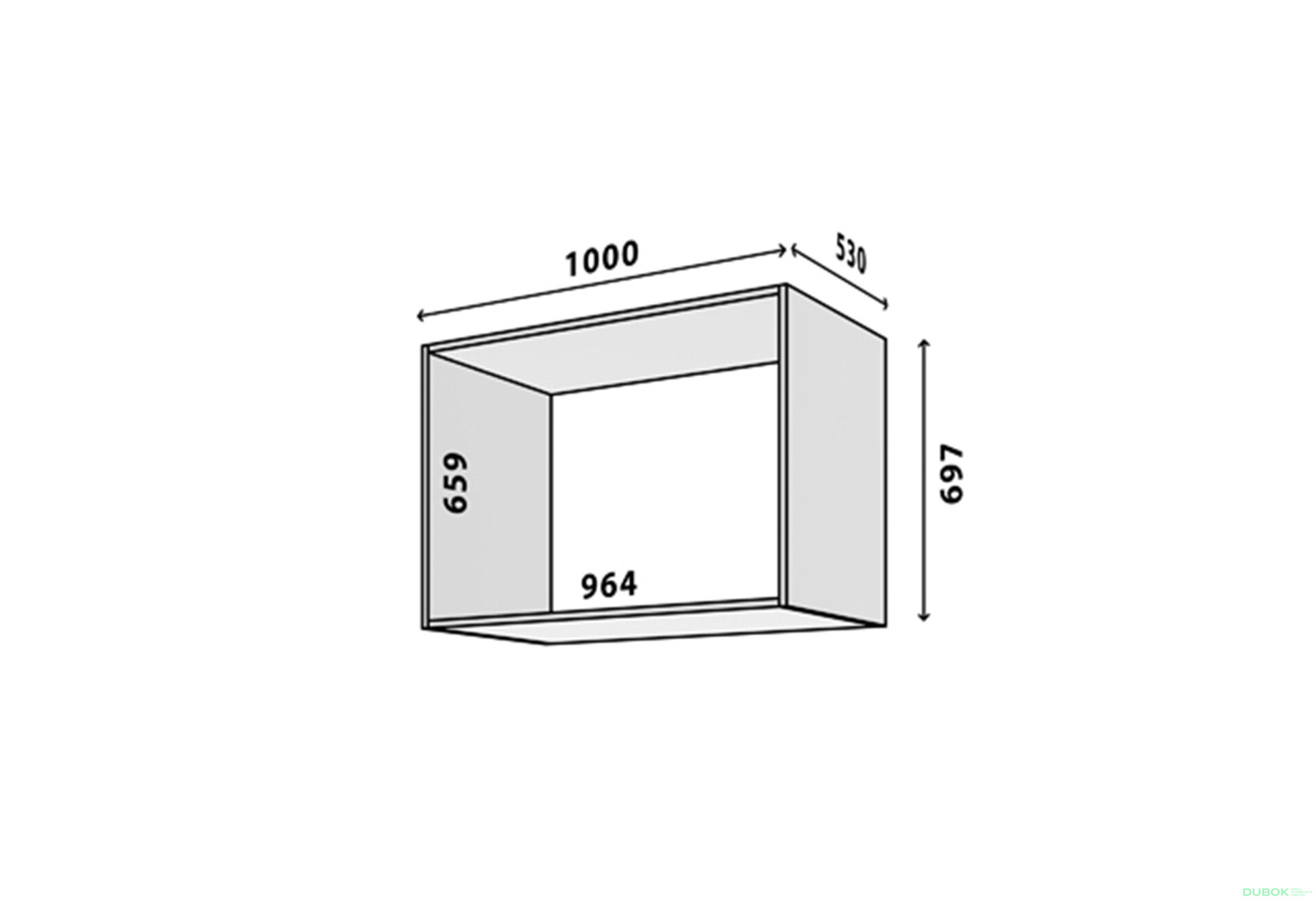 Modul № 22 A-1000x697 DTD 18 mm biely - Fotografia 2 Fotografia 2 - Modul № 22 A-1000x697 DTD 18 mm biely