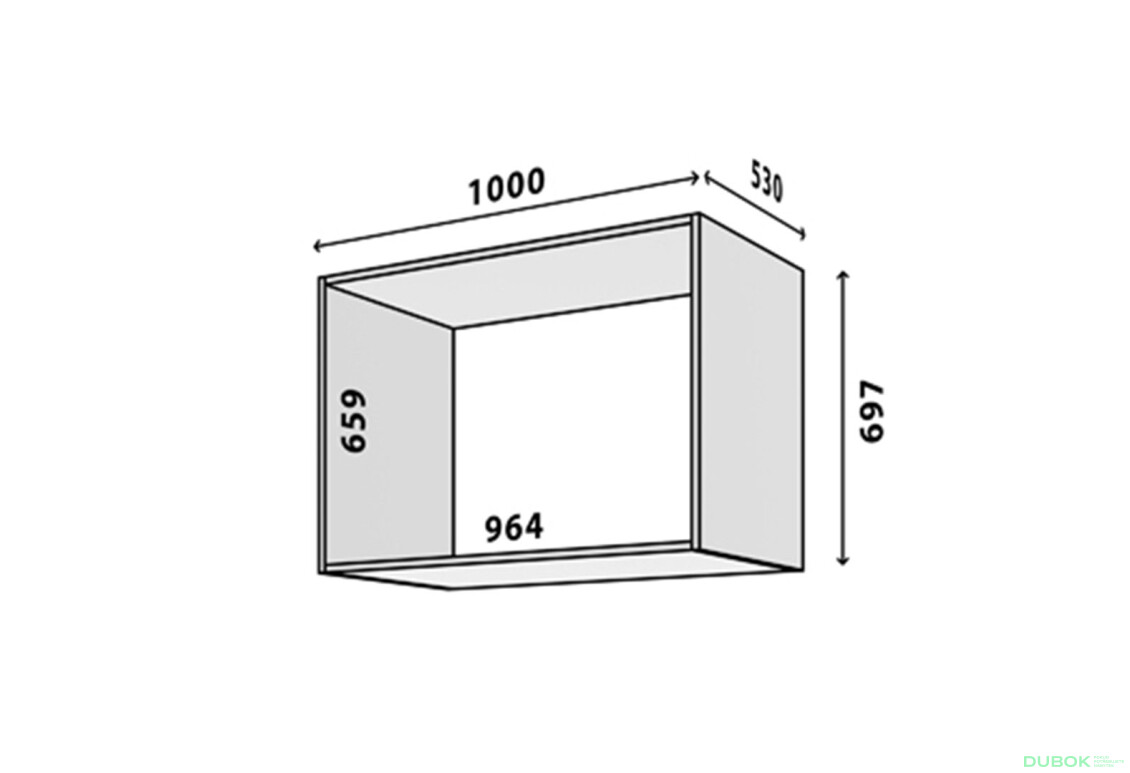 Modul № 22 A-1000x697 DTD 18 mm biely - Fotografia 2 Fotografia 2 - Modul № 22 A-1000x697 DTD 18 mm biely