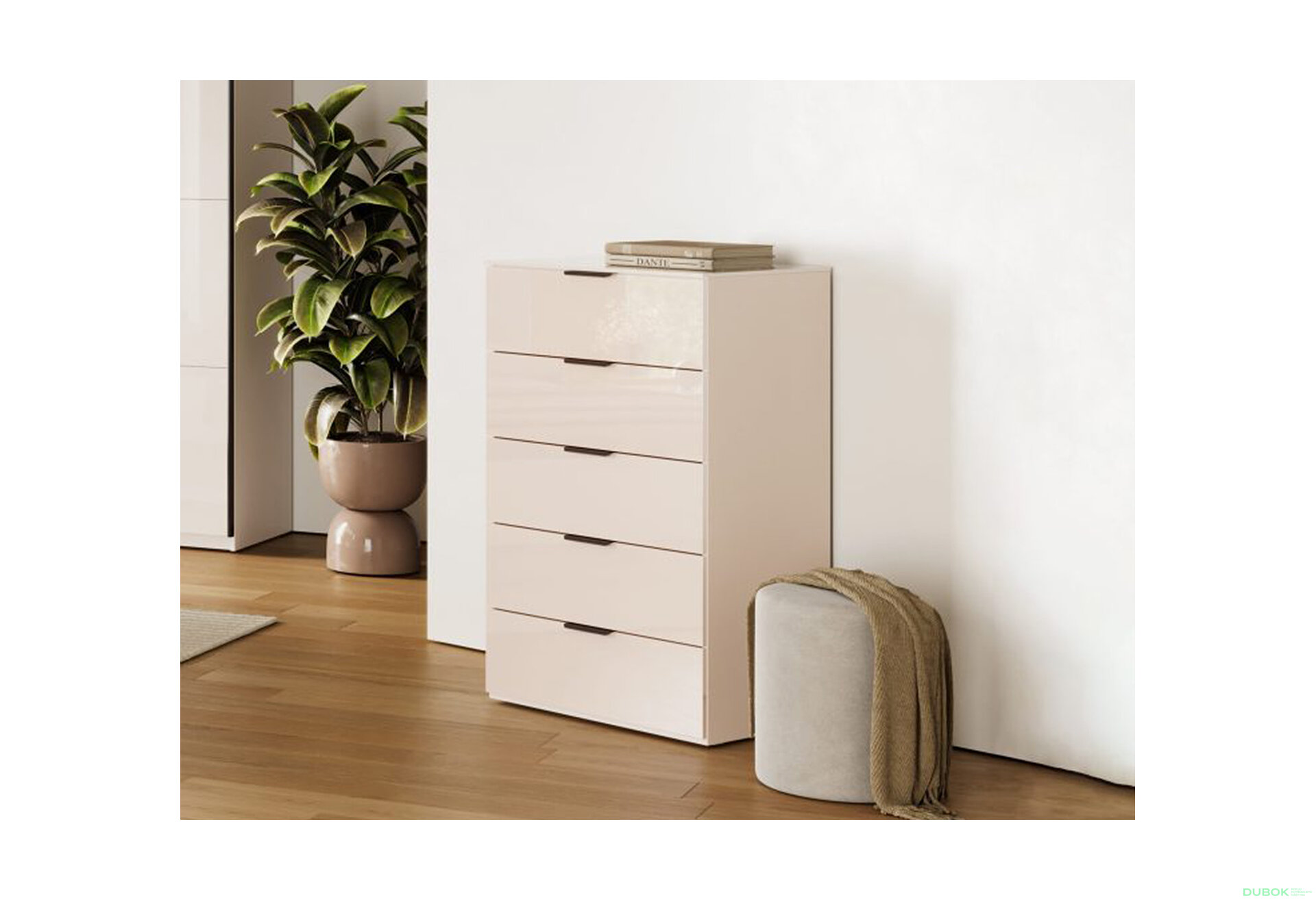 Fotografia 2 - Komoda 5š, kašmírový lesk Lori