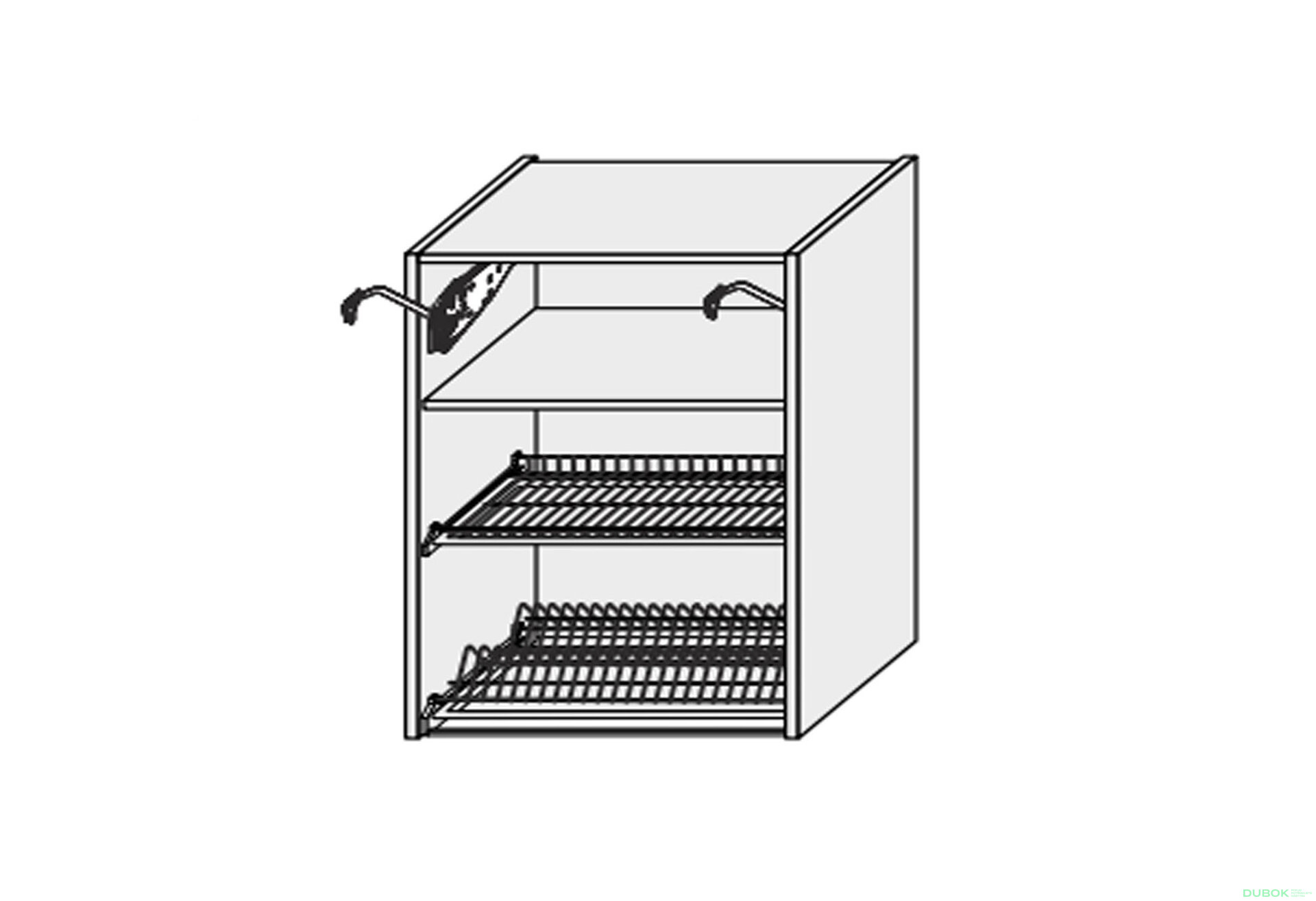Fotografia 1 - Korpus 80V 2dv Sušák Aventos Pro Blum+GTV 900mm