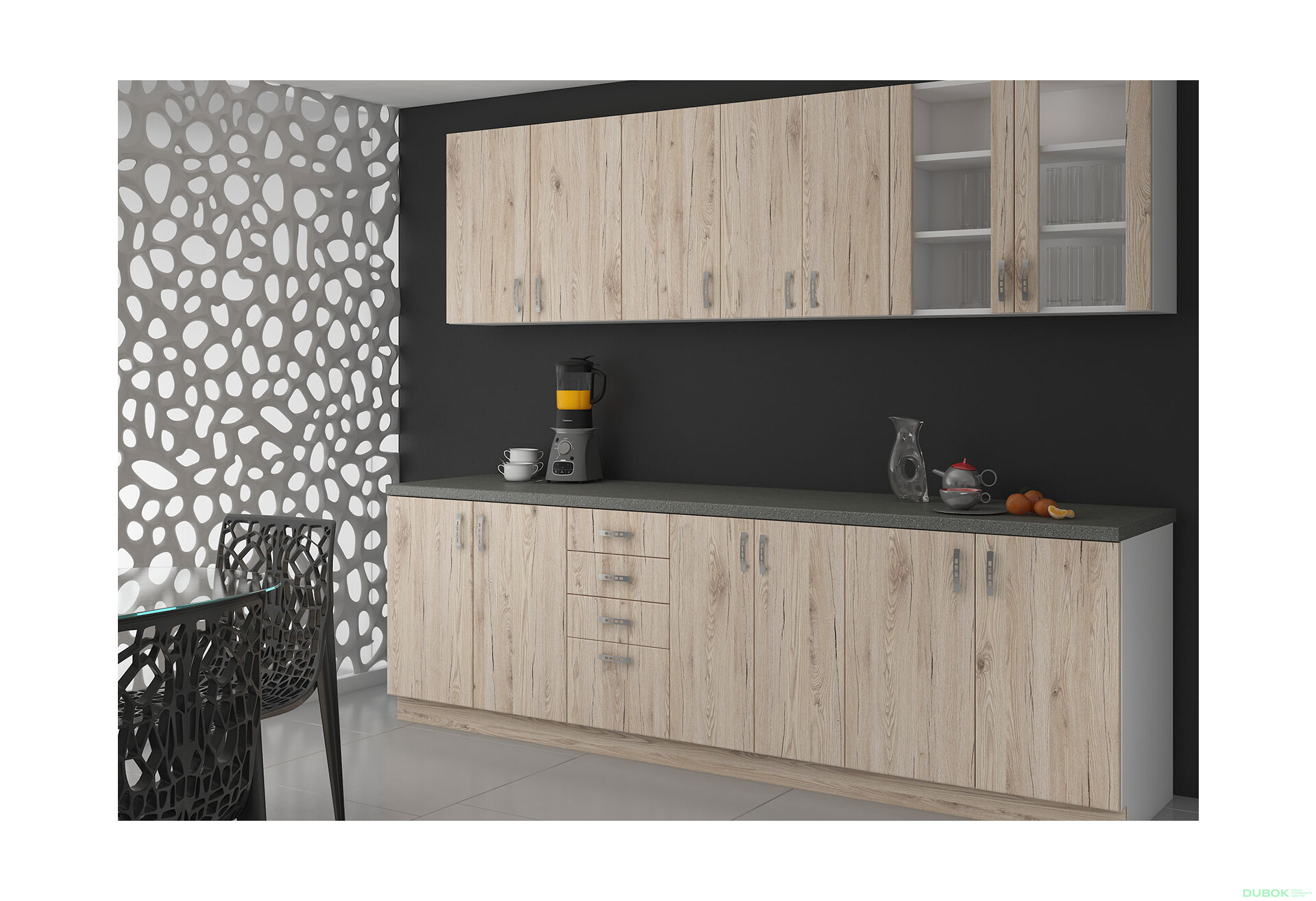 Fotografia 2 - Modulárna kuchyňa Sara biela / dub sonoma