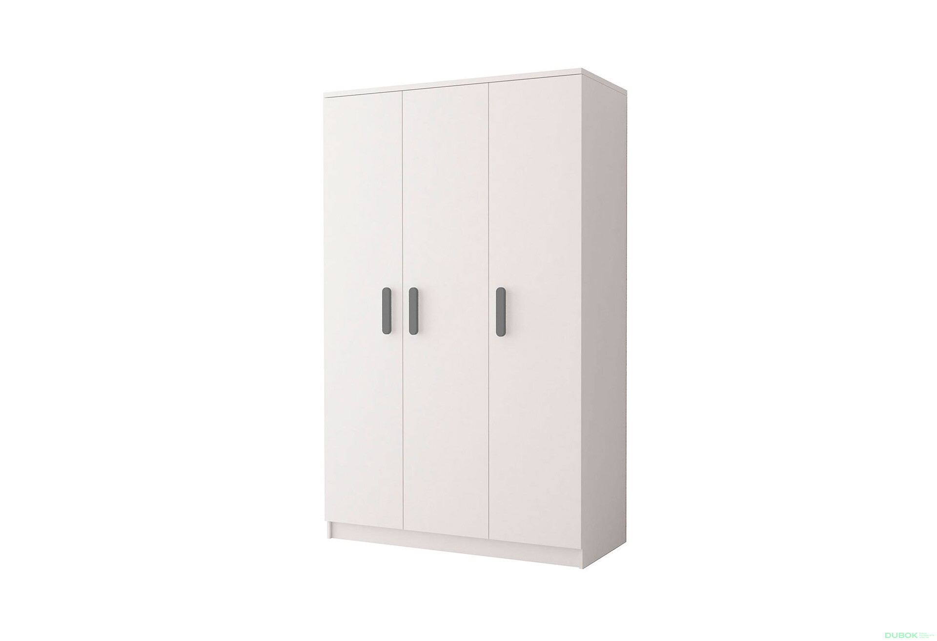 Fotografia 1 - Skriňa 3D Šmyk biela, úchytky šedý Idczak meble