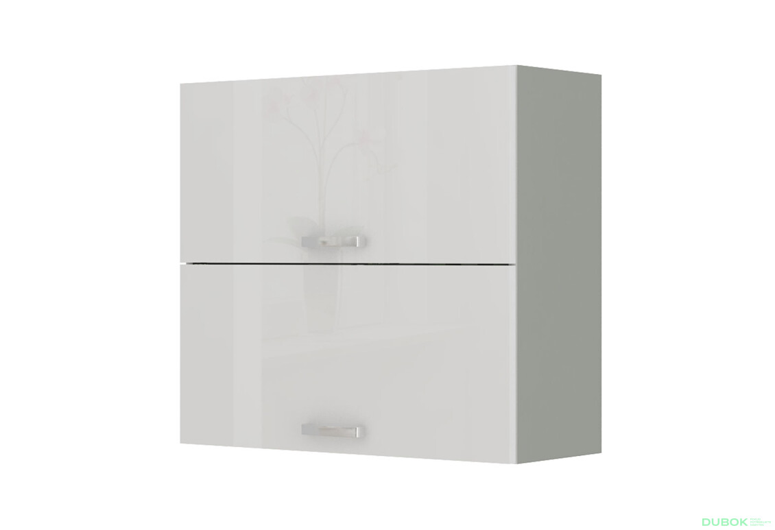 80 GU-72 2F Bianca šedý platinový / biely lesk