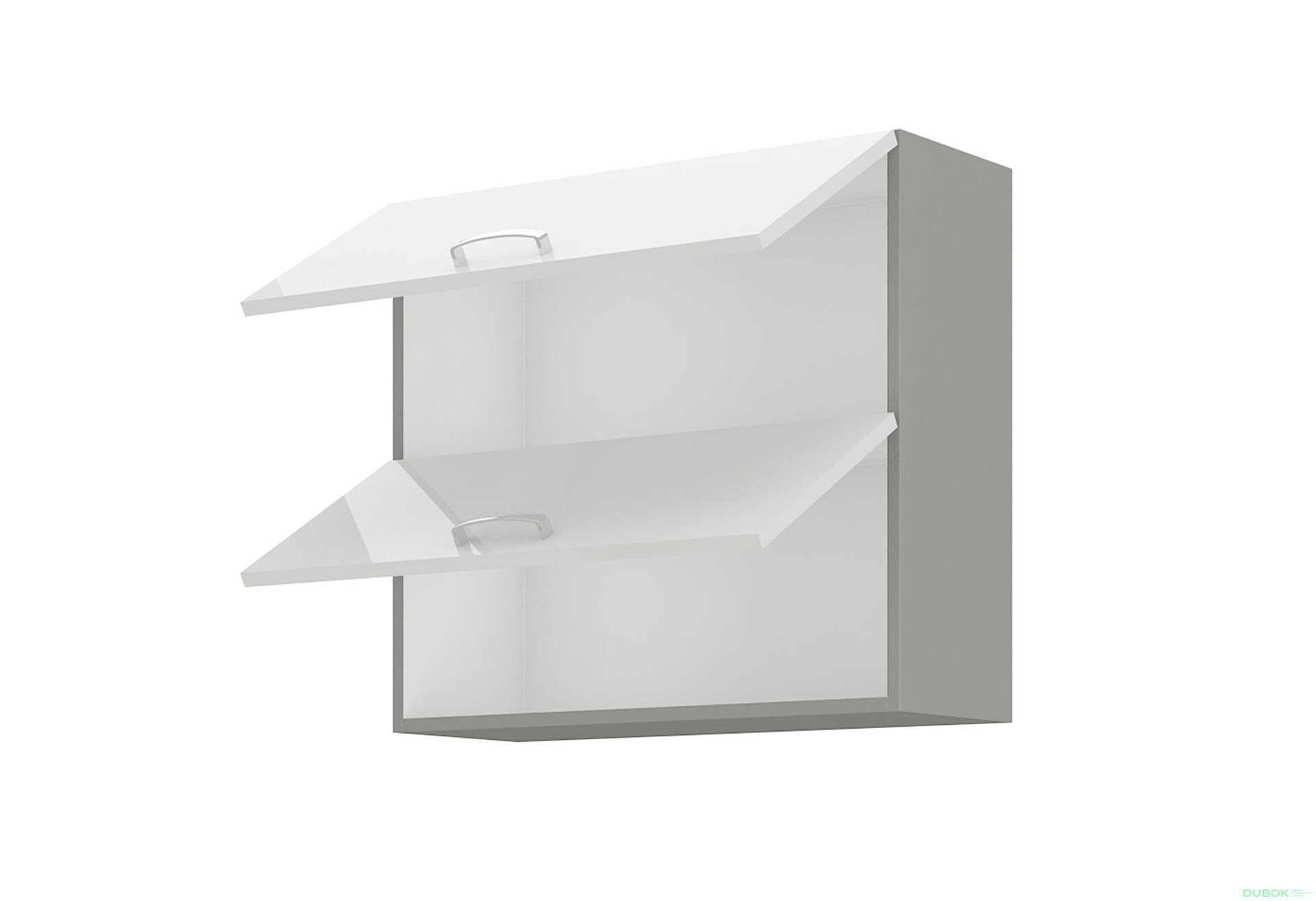 Fotografia 2 - 80 GU-72 2F Bianca šedý platinový / biely lesk