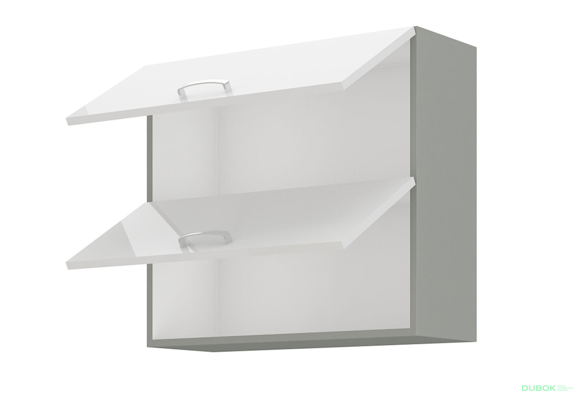 Fotografia 2 - 80 GU-72 2F Bianca šedý platinový / biely lesk