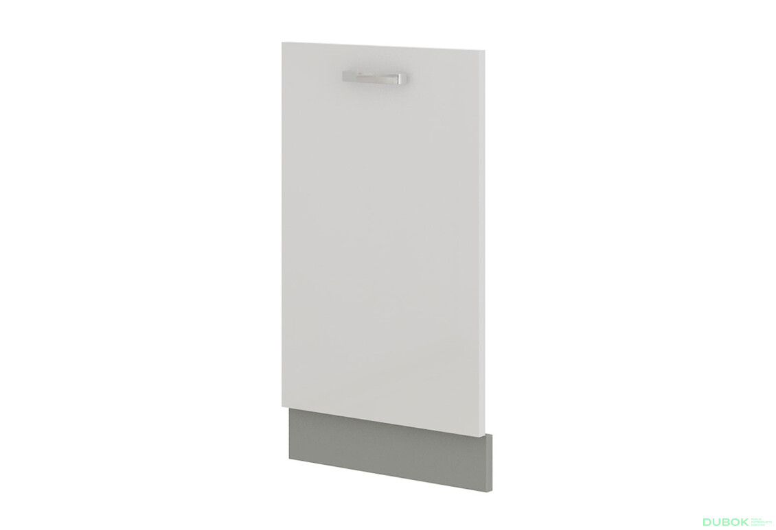 ZM 713x446 dvierka Bianca šedý platinový / biely lesk