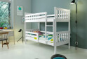 Fotografia 4 - Poschodová posteľ Carino biele 80x160 cm s roštom, matracom