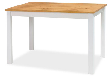 Stôl Adam 100x60 dub wotan / biely mat