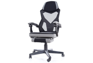 Otočné kreslo Q-939 čierny / šedý