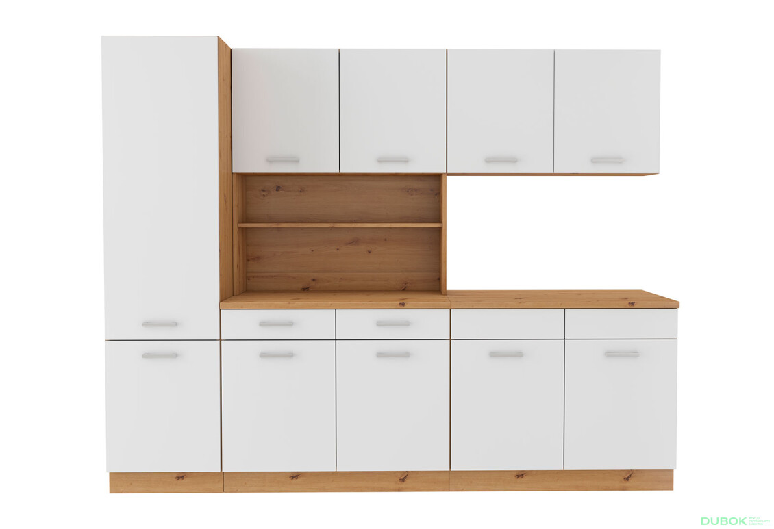 Fotografia 3 - Modulárna kuchyňa Maria Artisan / Biely, pracovná doska Artisan