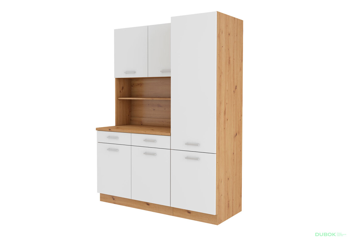 Fotografia 5 - Modulárna kuchyňa Maria Artisan / Biely, pracovná doska Artisan