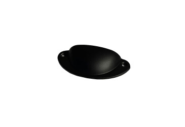 Kovová úchytka mušle SS-64mm Čierna