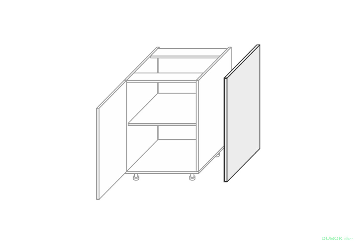 Bočný panel dolný 820 mm