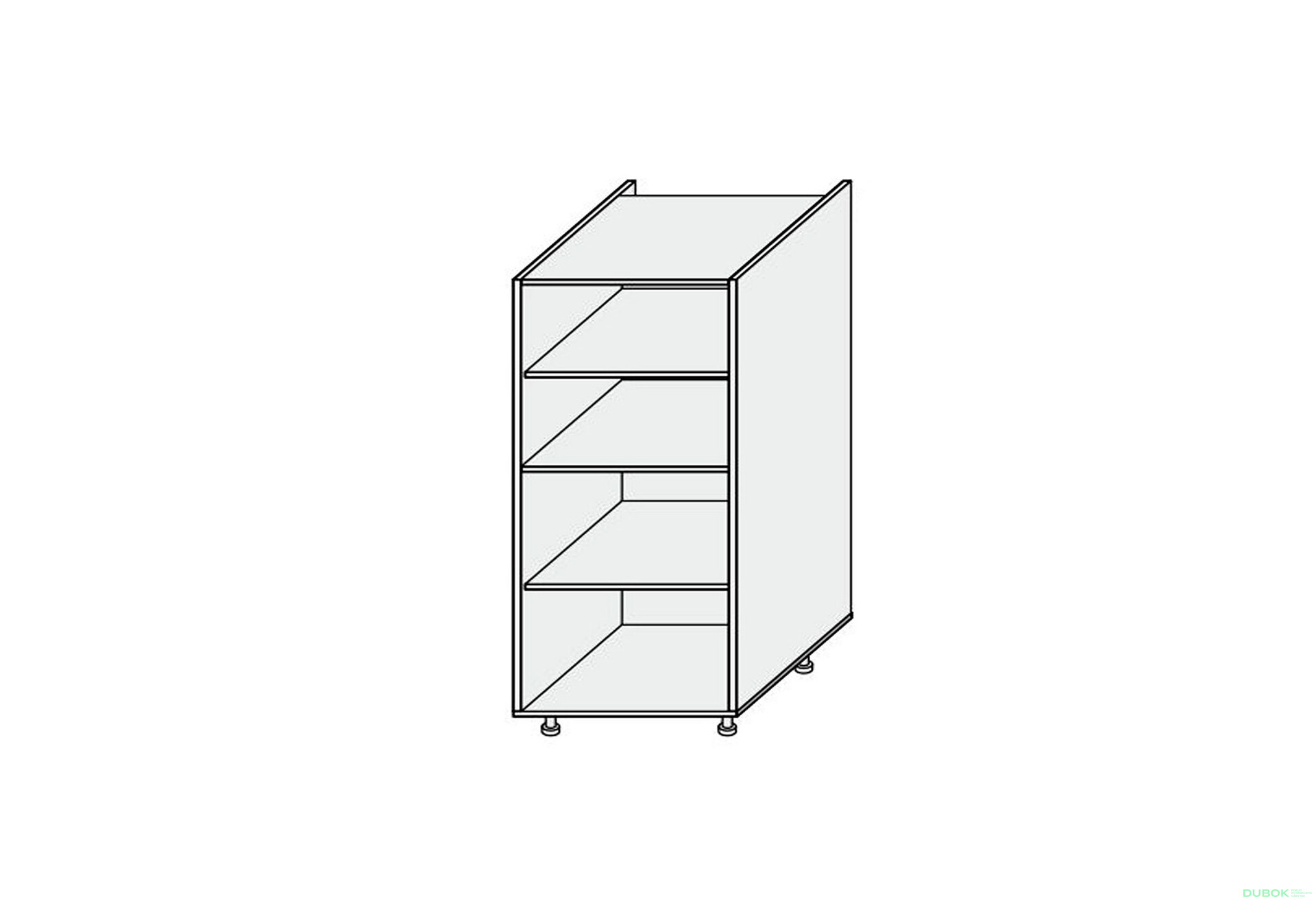 Fotografia 1 - Korpus Penál 60P Pro Blum 1420mm
