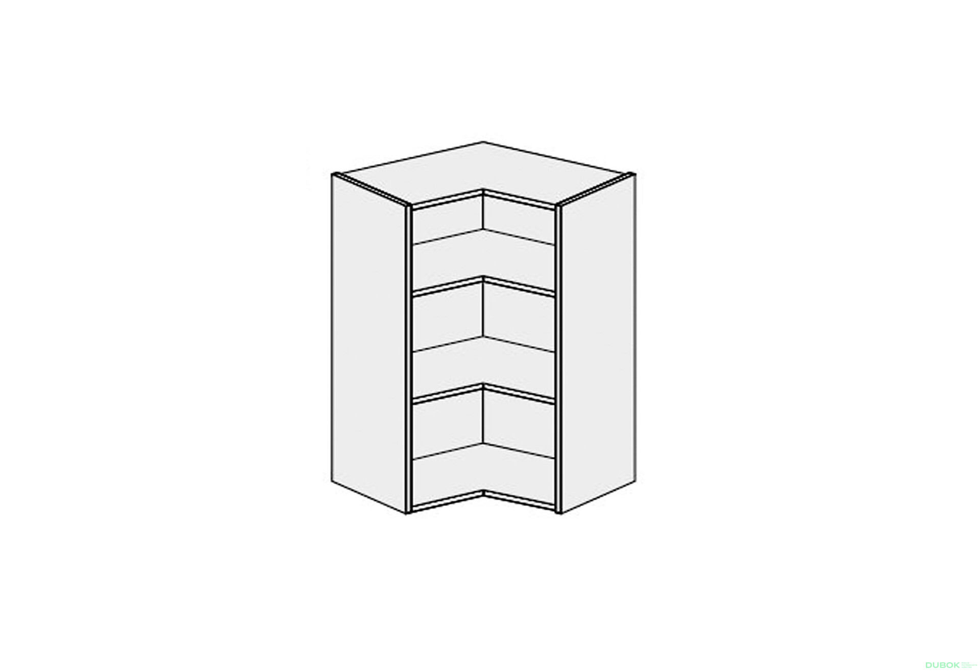 Korpus RohV 90° 2dv 650x650 900mm - Fotografia 1 Fotografia 1 - Korpus RohV 90° 2dv 650x650 900mm