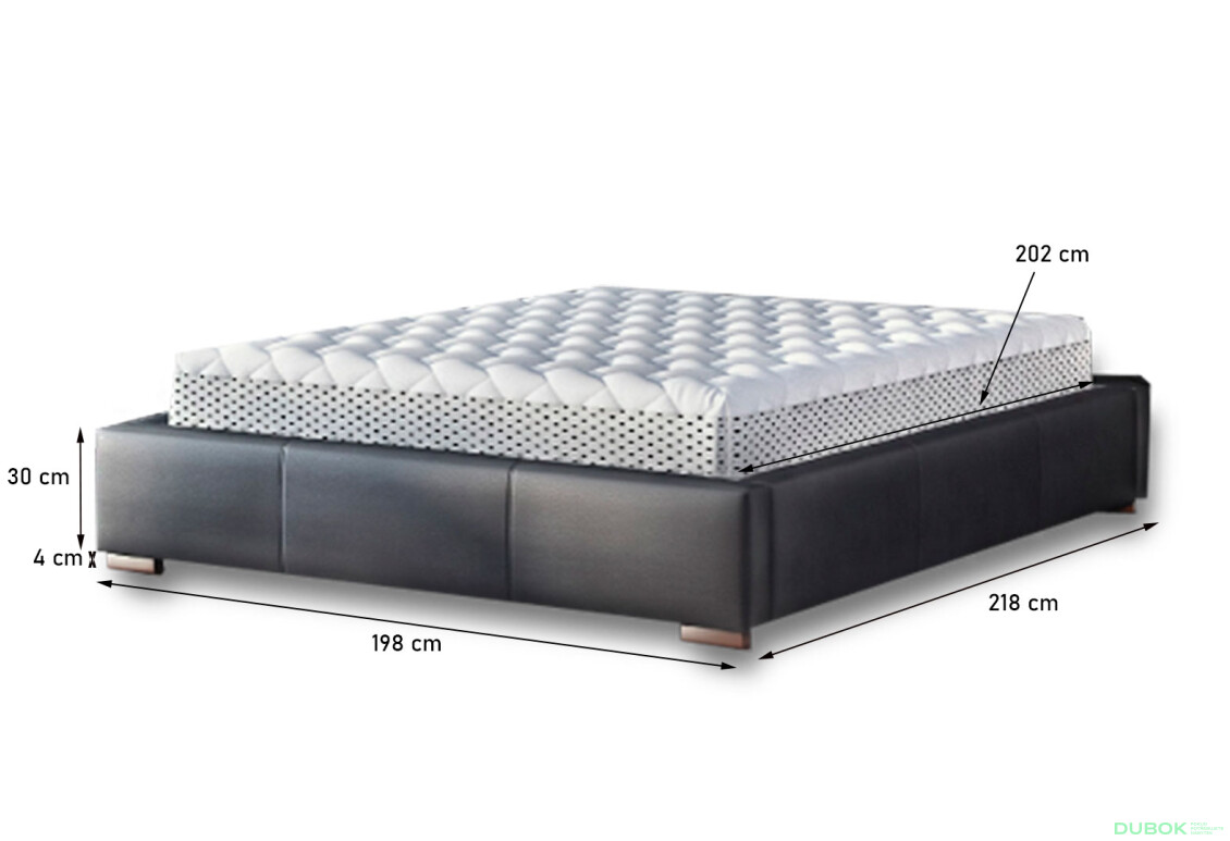 Posteľ Polibox 180x200 Terra 99 Davis G4 Orech - Fotografia 4 Fotografia 4 - Posteľ Polibox 180x200 Terra 99 Davis G4 Orech