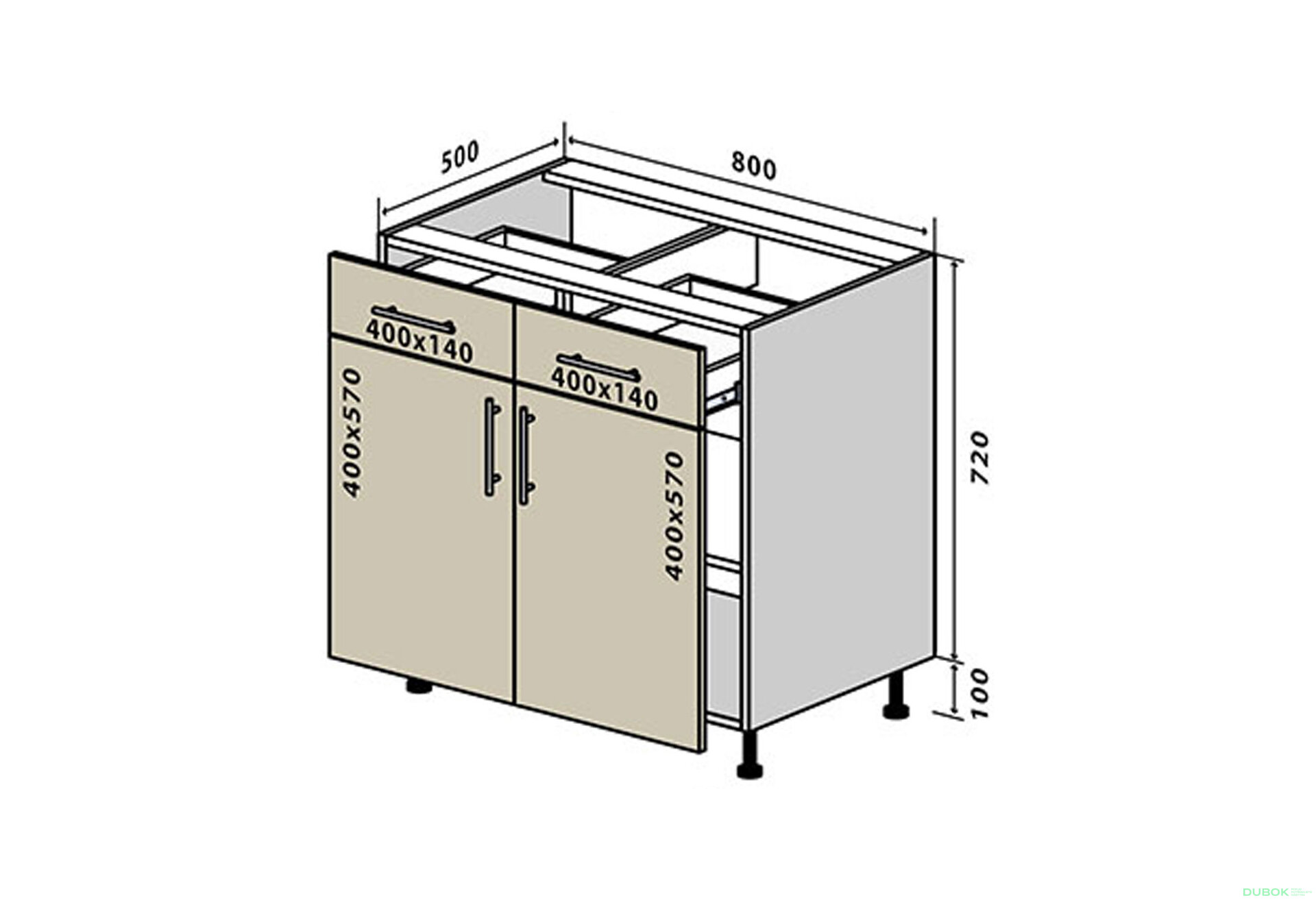Fotografia 1 - N27 Skrinka 2Š2D 80 Sonata Luxe
