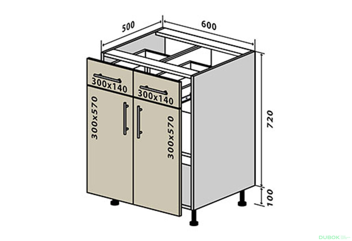 N26 Skrinka 2Š2D 60 Sonata Luxe