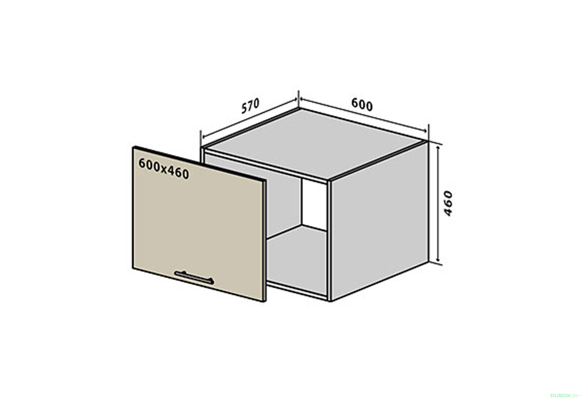 Fotografia 1 - V73 horná skrinka nad digestor 60 Sonata Luxe