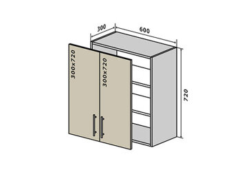 V6 Skrinka 2D 60 Sonata Luxe