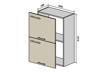 V60 horná skrinka nad digestor 60 Sonata Luxe