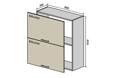 V61 horná skrinka nad digestor 80 Sonata Luxe