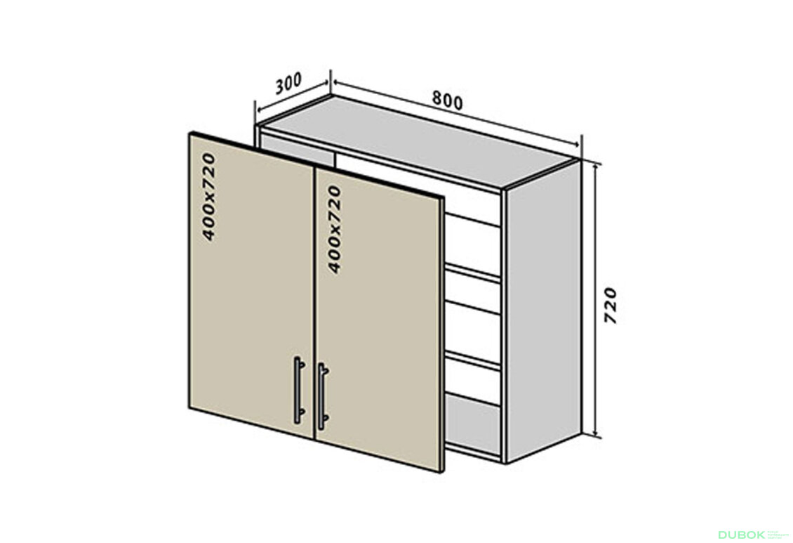 V8 Skrinka 2D 80 Sonata Luxe