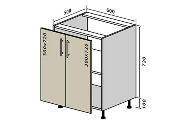 N6 Skrinka 2D 60 Sonata Luxe