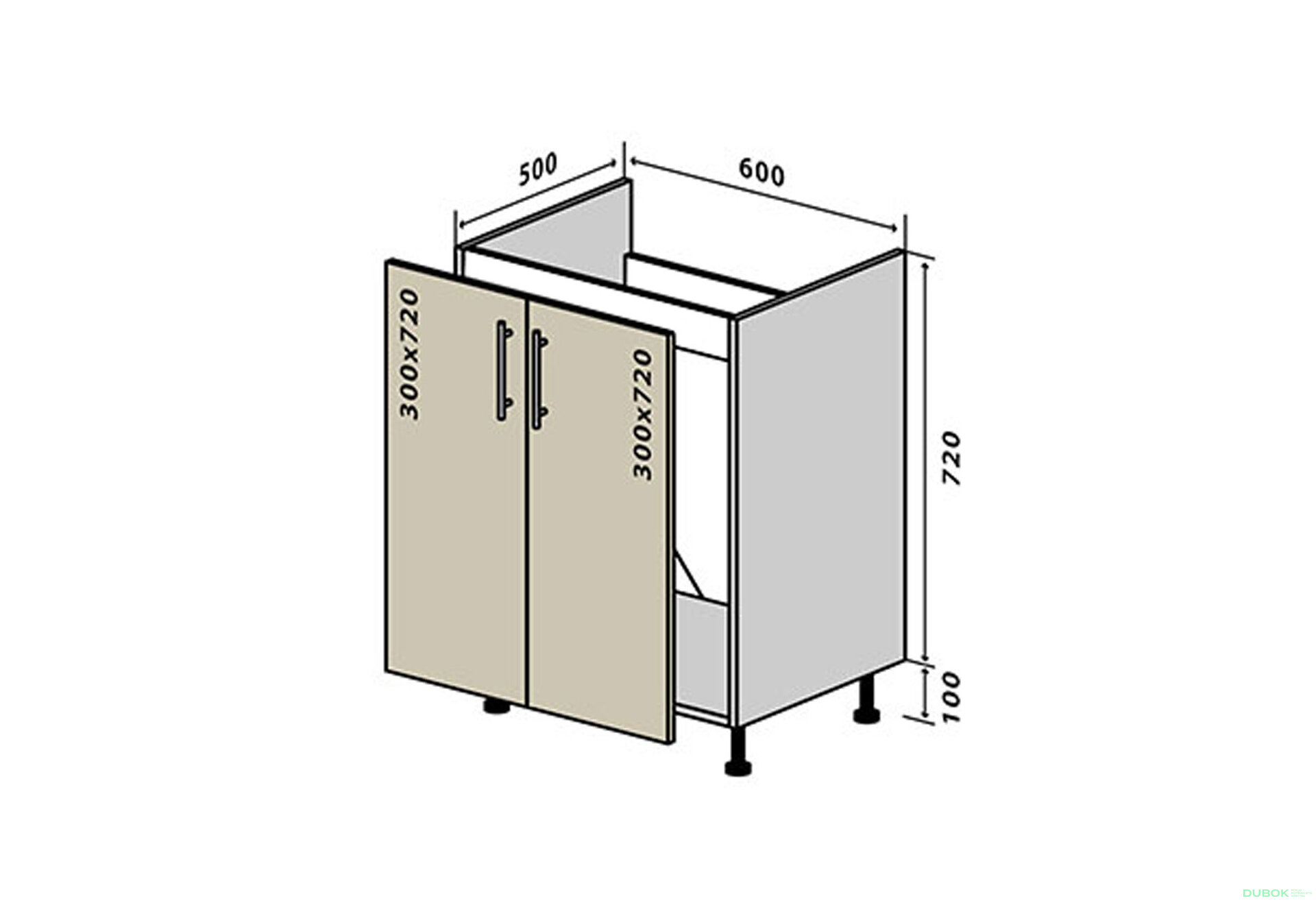 Fotografia 1 - N13 Drezová skrinka 2D 60 Sonata Luxe