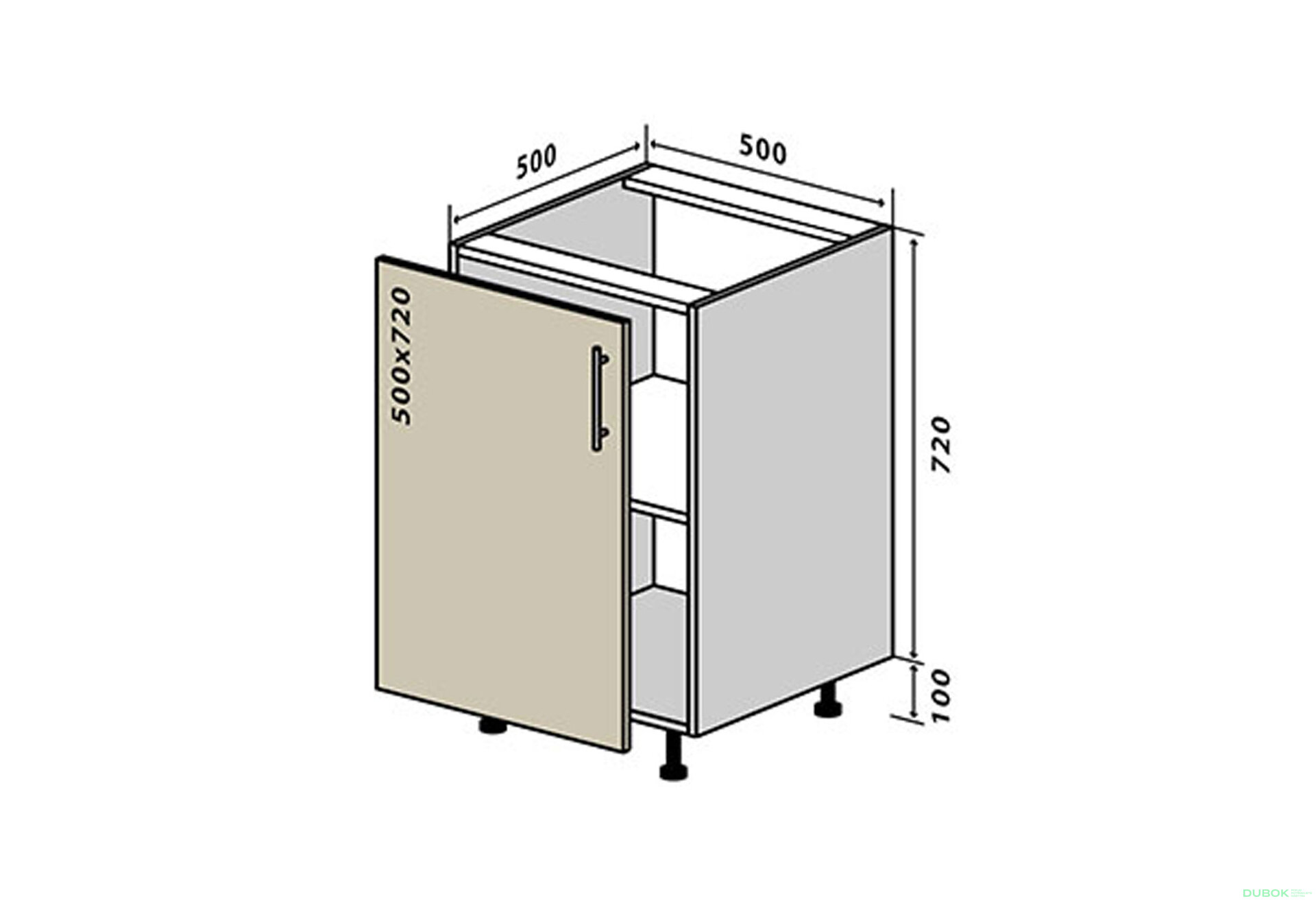 Fotografia 1 - N5 Skrinka 1D 50 Sonata Luxe